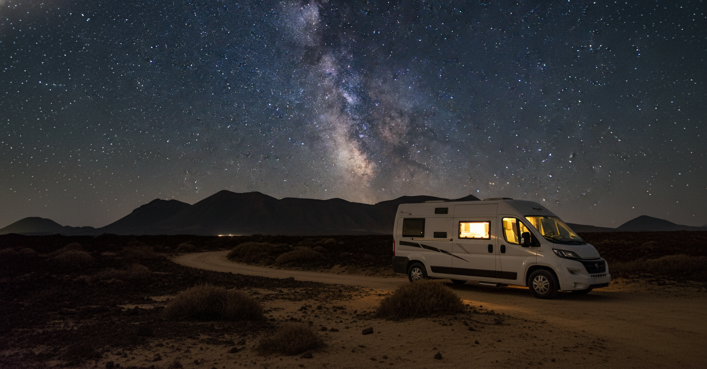 Noche segura pernoctando en Papagayo en autocaravana.