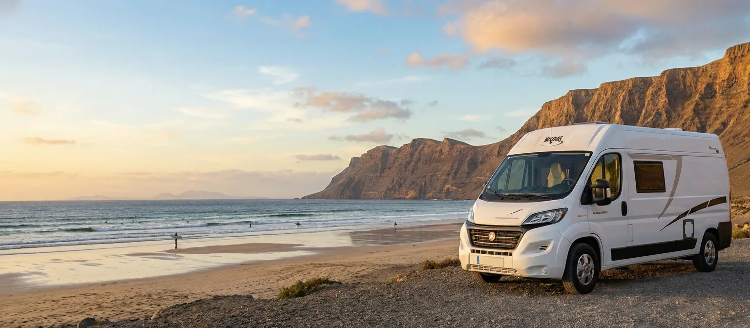 Blog 34 pernocta en famara en autocaravana paisaje risco