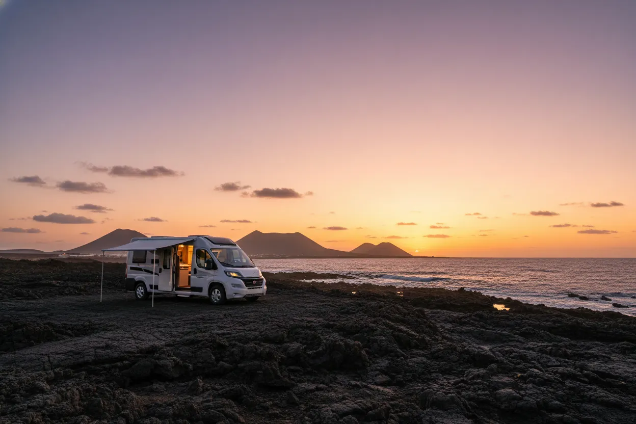 pernoctar en autocaravana lanzarote