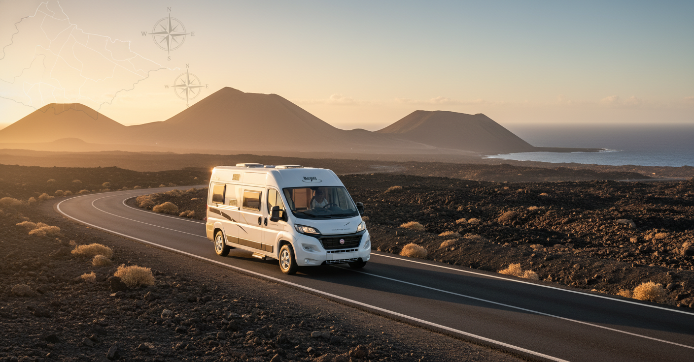 Blog 33 ruta autocaravana lanzarote 7 dias mapa paisaje