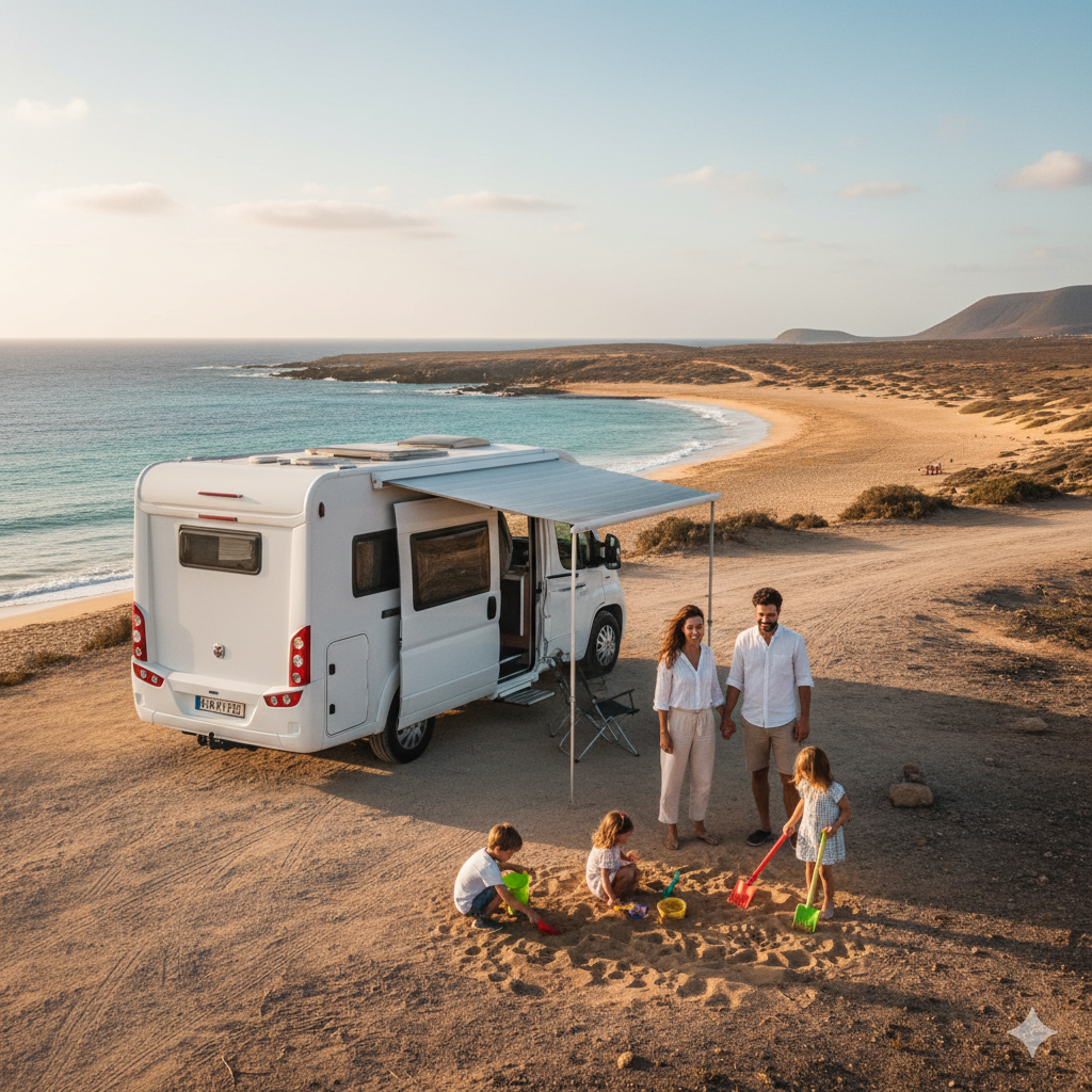 Ruta sur Papagayo en camper familiar con niños